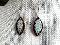 Light Cyan Blue Leaf Earrings Pysanky Eggshell Jewelry By So Jeo : pysanky pysanka ukrainian easter egg batik art eggshell jewelry pendants earrings drop dangle etched flowers gift women accessories accessory pendant necklace bail crystal finding sterling silver filled sojeo flowers celtic purple white red pink brown green purple orange cream burgundy magenta teal turqoise crows crow blue black so jeo art handmade